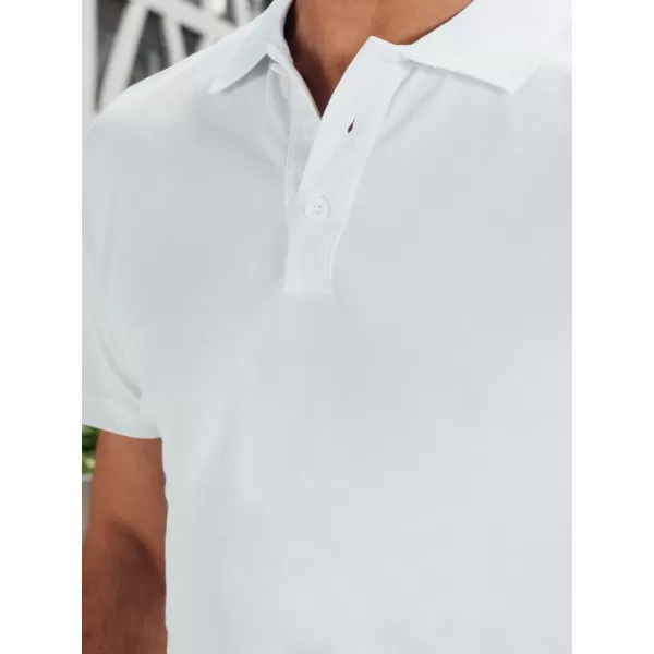  Tricou pentru bărbați cu guler DSTREET PX0514 ALB 