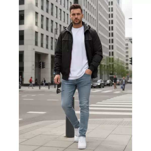  Jachetă pentru bărbați DSTREET TX5135 NEGRU 