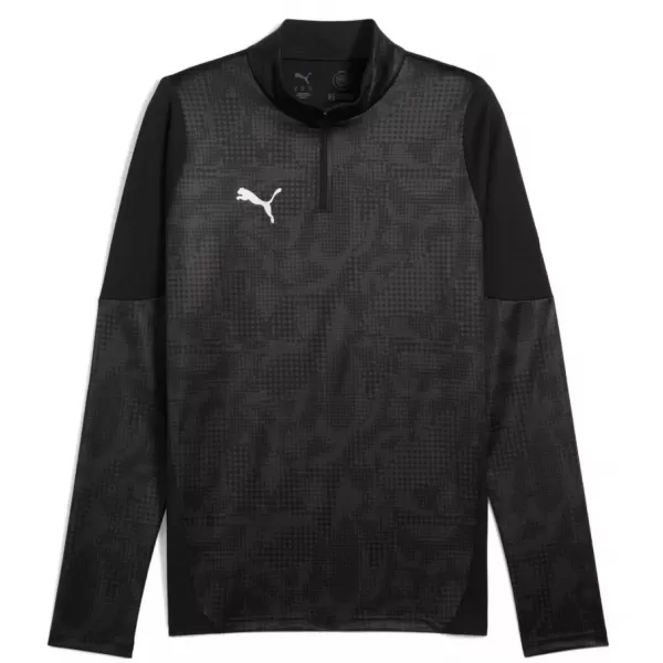  Tricou funcțional pentru bărbați PUMA TEAMCUP TRAINING 1/4 ZIP TOP 659164-03 PUMA NEGRU/PUMA ARGINTIU 