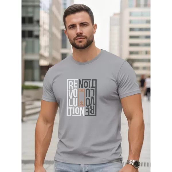 Tricou pentru bărbați DSTREET NX0143R-SL GRI DESCHIS 