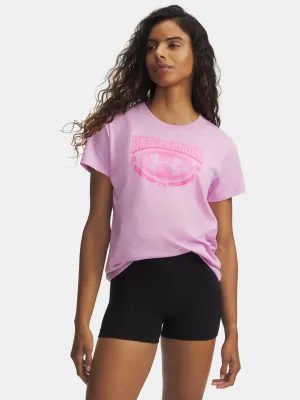 Tricou de damă UNDER ARMOUR UA W VARSITY SS 6010592-669 ROZ