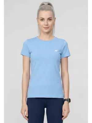 Tricou funcțional de damă 4F WAW25TFTSF1527 ALBASTRU DESCHIS