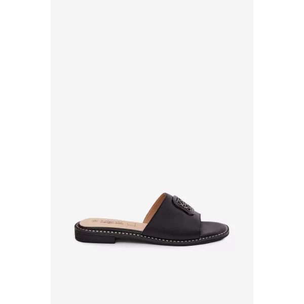  Papuci de damă S.BARSKI KV61-6019 NEGRU 