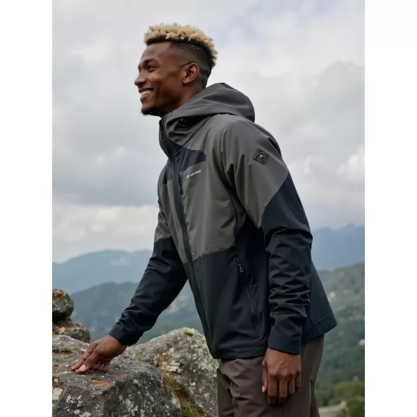 Jachetă de exterior pentru bărbați ALPINE PRO TEMUN NEGRU 