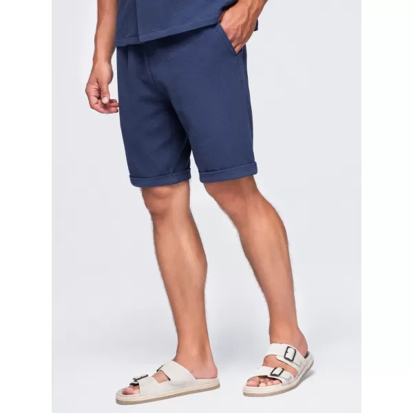  Pantaloni scurți pentru bărbați OMBRE OM-SRCS-0207 ALBASTRU MARIN 