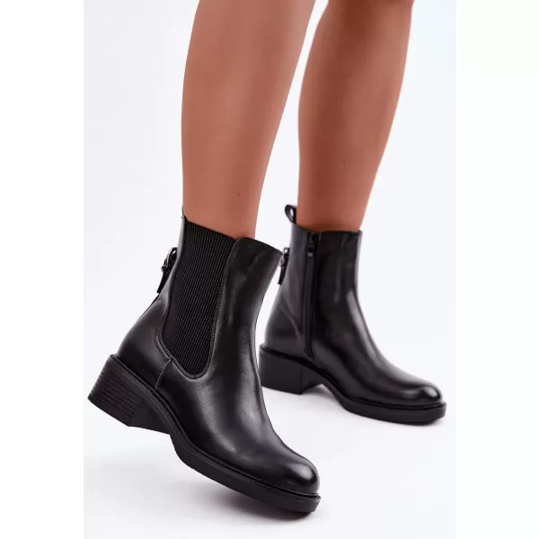  Botine de dama SERGIO LEONE BT-04 NEGRU 