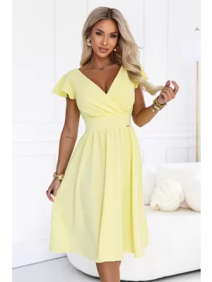 Rochie NUMOCO 425-18 GALBEN DE UNT