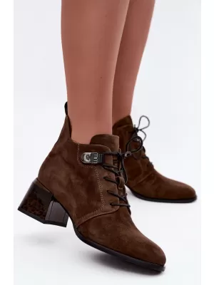 Botine de dama BOTO 26BT24-383 CAFEA