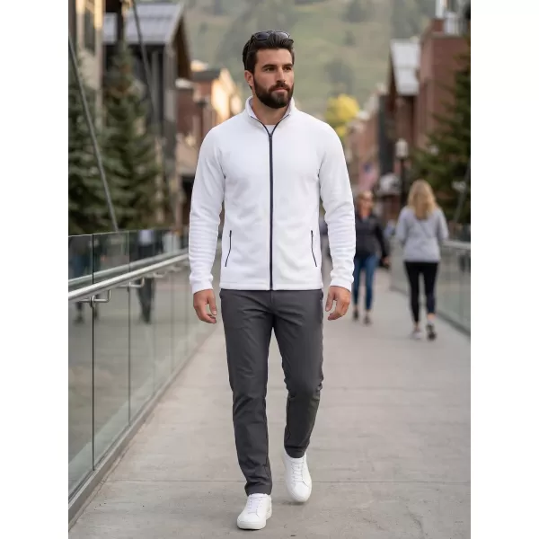  Hanorac bărbătesc din micro polar MALFINI FACTOR 852 ALB 