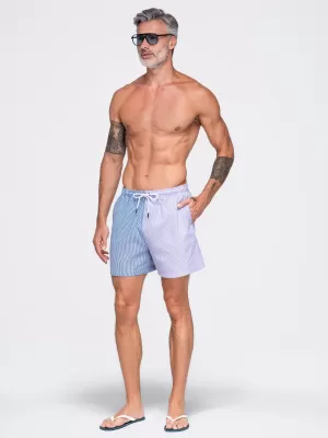 Pantaloni scurți pentru bărbați OMBRE OM-SRSS-0215 ALBASTRU ȘI VIOLET