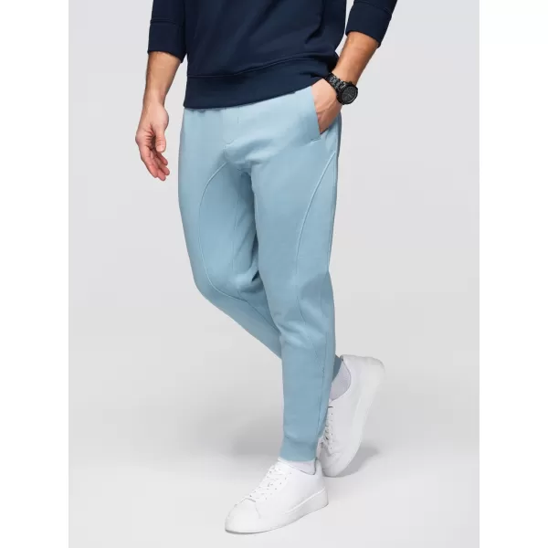  Pantaloni de trening pentru bărbați OMBRE OM-PABS-0305 ALBASTRU 