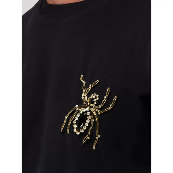  Tricou pentru bărbați OMBRE OM-TSCT-0277 NEGRU 