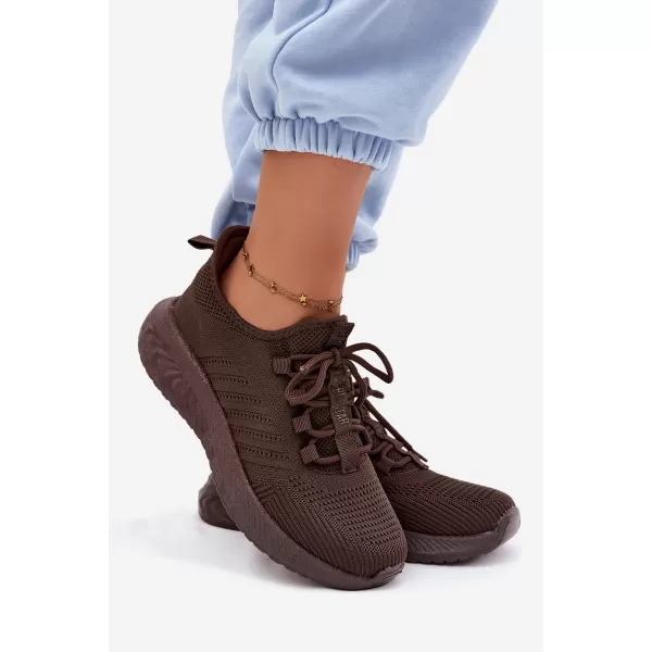 Adidași de damă BIG STAR SHOES UU274055 MARO/BEJ 