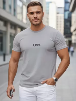 Tricou pentru bărbați DSTREET NX5125R-SL GRI DESCHIS