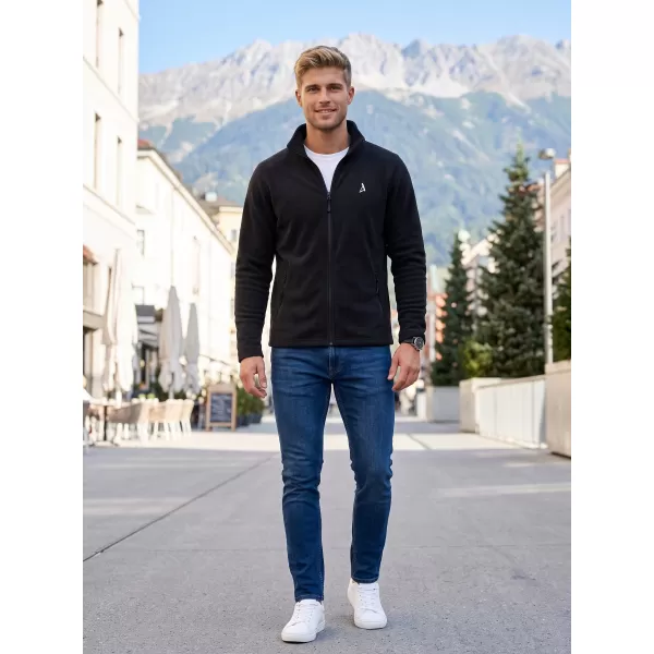  Hanorac pentru bărbați din fleece ALTISPORT ALM002852 NEGRU ȘI ARGINTIU 