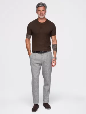 Tricou pentru bărbați OMBRE OM-TSCT-0303 MARO