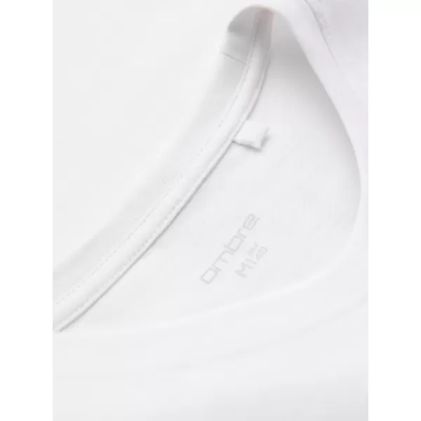  Tricou pentru bărbați OMBRE OM-TSPT-0269 ALB 