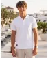 Tricou pentru bărbați cu guler ALTISPORT NP/ALMST90601 ALB