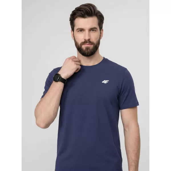  Tricou funcțional pentru bărbați 4F WAW25TFTSM1526 DENIM 
