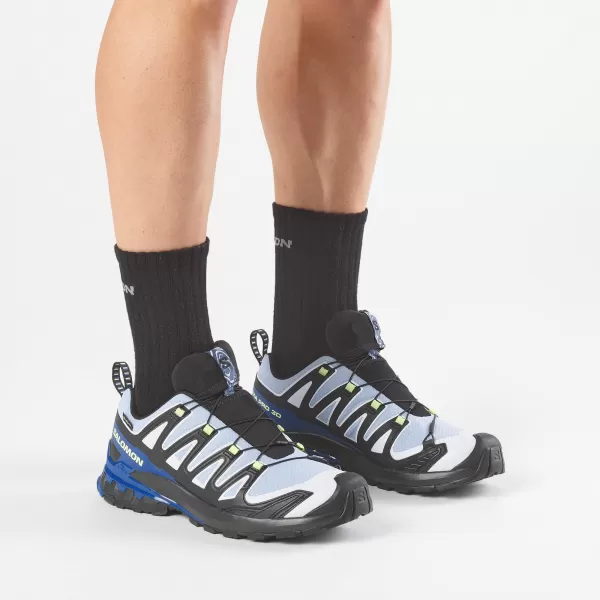  Pantofi pentru bărbați SALOMON XA PRO 3D V9 GORE-TEX STORM L45486500 NEGRU/BRUNNERA ALBASTRU/NAVIGAȚI PE WEB 