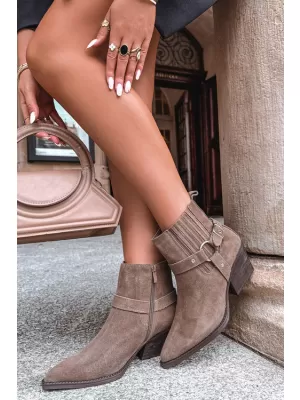 Botine de dama BOTO NC1360K CAPPUCCINO
