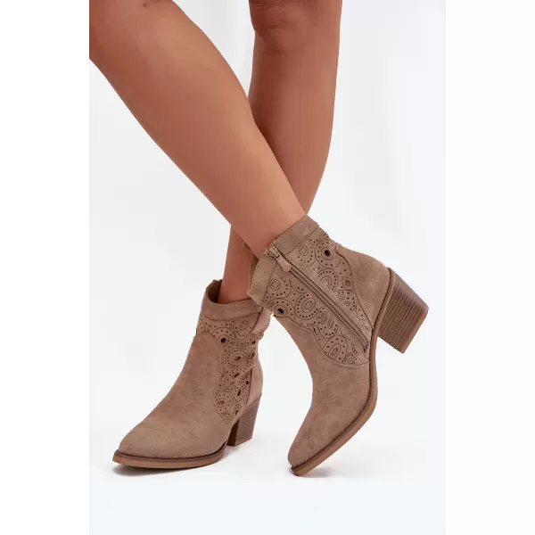  Pantofi de dama BOTO 25BT02-9452 FANGO/BEJ 