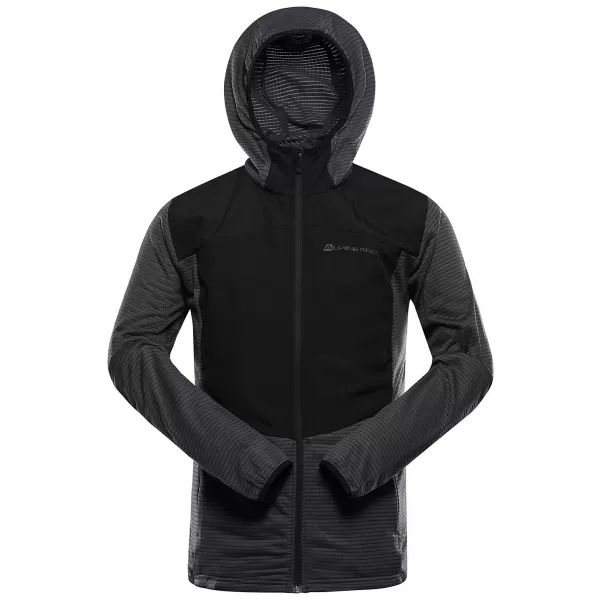  Hanorac sport ultraușor pentru bărbați ALPINE PRO ZOLL NEGRU 