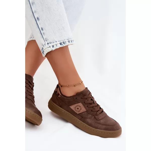  Adidași de damă BIG STAR SHOES UU274017 MARO/BEJ 