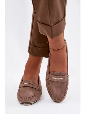 Mocasini de dama S.BARSKI LR61-7029 MARO ÎNCHIS