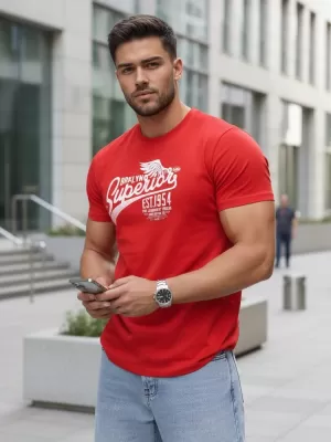 Tricou pentru bărbați DSTREET RX5367 PORTOCALE