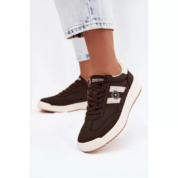  Adidași de damă BIG STAR SHOES UU274024 MARO/BEJ 