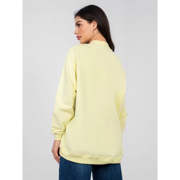  Hanorac de dama BASIC FEEL GOOD RV-BL-5185.93P GALBEN STRĂLUCITOR 