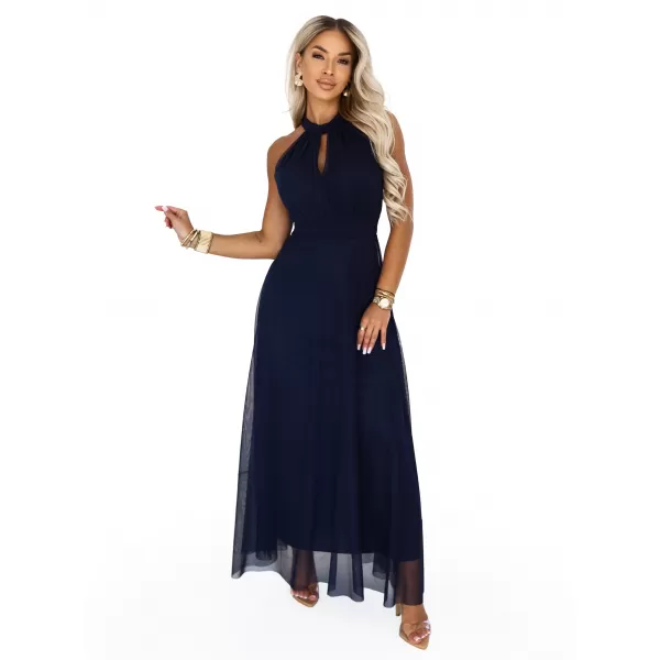  Rochie NUMOCO 662-3 ALBASTRU ÎNCHIS 