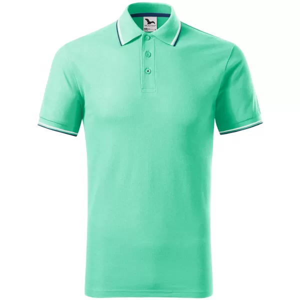  Tricou pentru bărbați cu guler MALFINI FOCUS 232 MENTĂ 