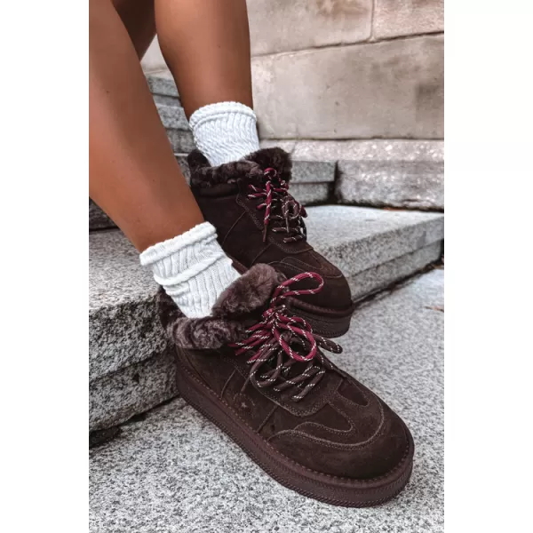 Oameni de zăpadă pentru femei BIG STAR SHOES UU274312 CIOCOLATĂ 