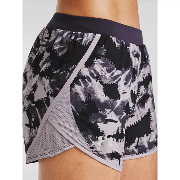  Pantaloni scurți de damă UNDER ARMOUR W UA FLY BY 2.0 PRINTED SHORT 1350198-591 VIOLET 
