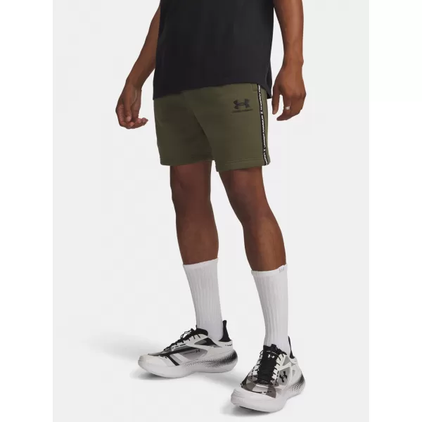  Pantaloni scurți pentru bărbați UNDER ARMOUR ICON FLEECE SHORT TAPING 1390299-391 VERDE 