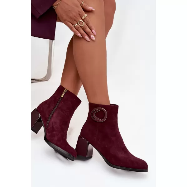  Botine de dama ARTIKER 57C0016 BORDO 