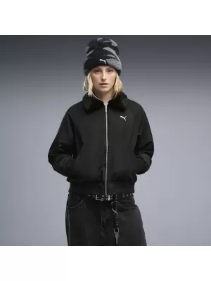 Geaca de dama PUMA REVERSIBLE BLOUSON HIGH LOFT LINING JACK 69456601 PUMA NEGRU