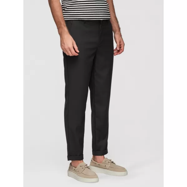  Pantaloni chino pentru bărbați OMBRE P1525 NEGRU 