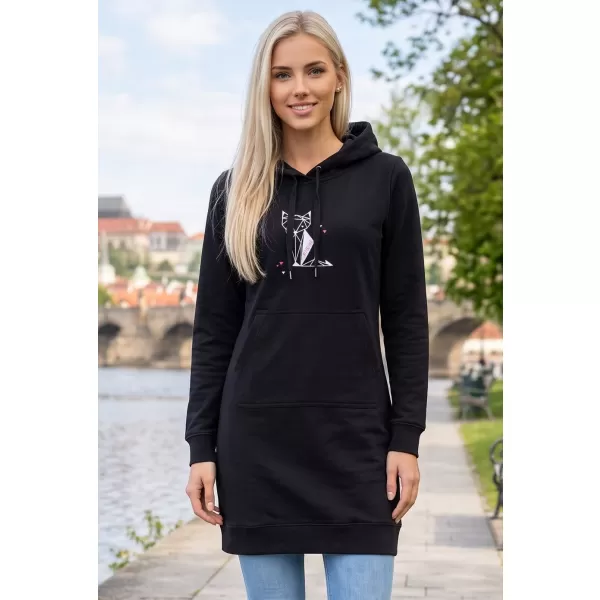  Hanorac prelungit dama ALTISPORT ALW091419 ROZ NEGRU 