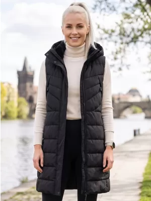 Vestă caldă de damă ALPINE PRO HERDA 3 NEGRU