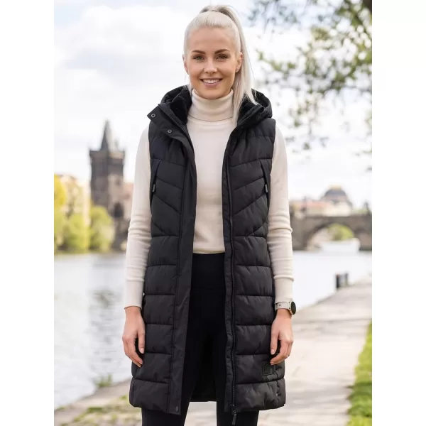  Vestă caldă de damă ALPINE PRO HERDA 3 NEGRU 