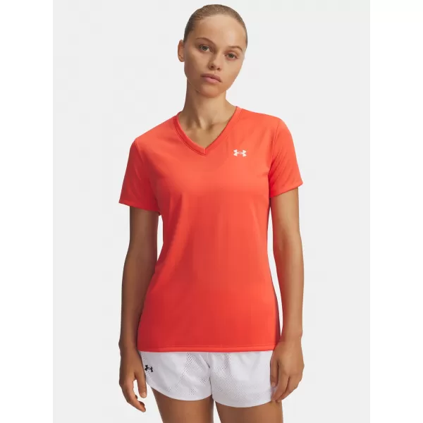  Tricou pentru femei UNDER ARMOUR TECH SSV- SOLID 1384229-690 ROŞU 