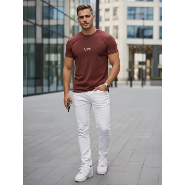  Tricou pentru bărbați DSTREET NX5125R-BU CLARET 