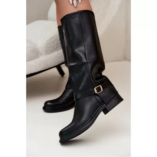  Cizme de dama BOTO 5858 NEGRU 