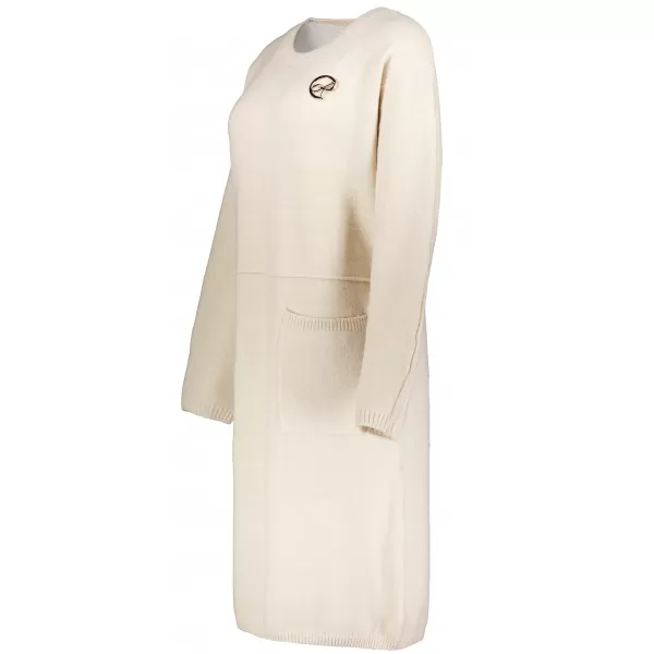  Rochie de dama tricotata ALTISPORT ISIDORE BEJ DESCHIS 