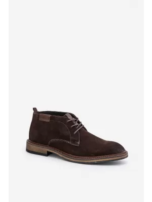 Pantofi pentru bărbați BIG STAR SHOES OO174145 MARO/BEJ