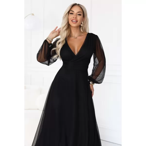  Rochie NUMOCO NERISSA 684-4 NEGRU 