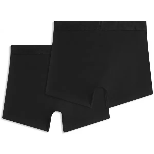  Boxeri pentru bărbați PUMA MEN SHINE ELASTIC BOXERS 2P 94780602 NEGRU 
